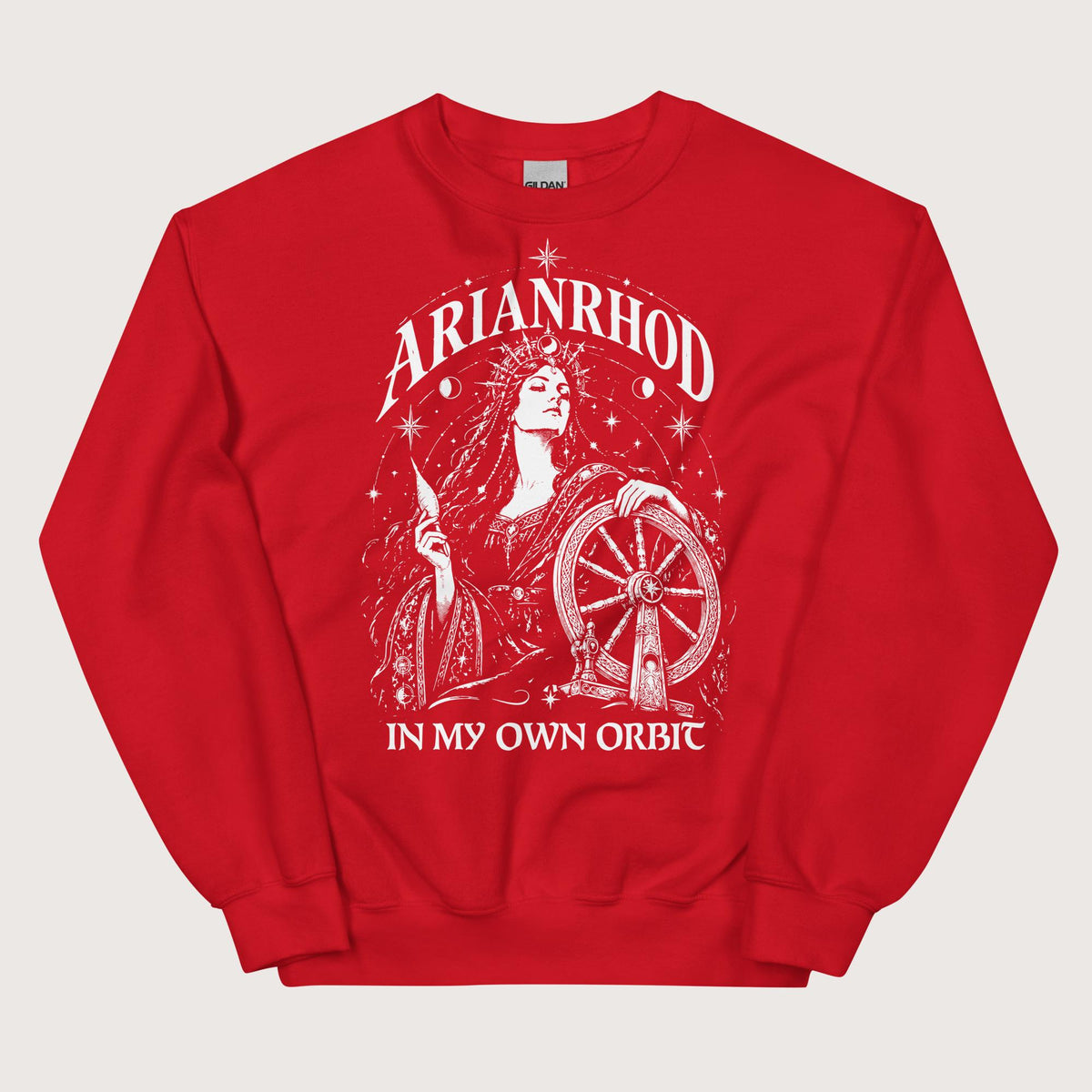 Red Arianrhod In My Own Orbit Sweatshirt - history buff gift by HistoHead