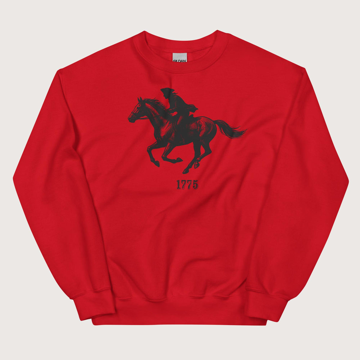 Red Paul Revere Sweatshirt - history buff gift by HistoHead