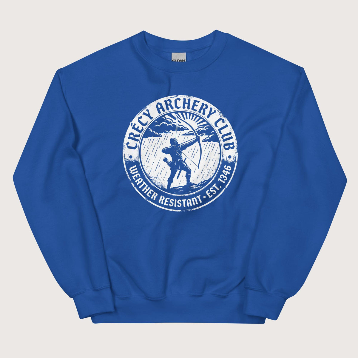 Royal Crecy Archery Club Sweatshirt - history buff gift by HistoHead