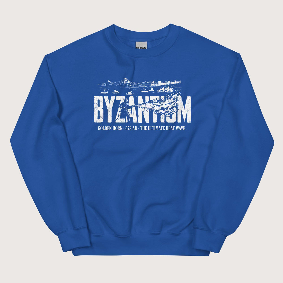 Royal Greek Fire 678 Sweatshirt - history buff gift by HistoHead