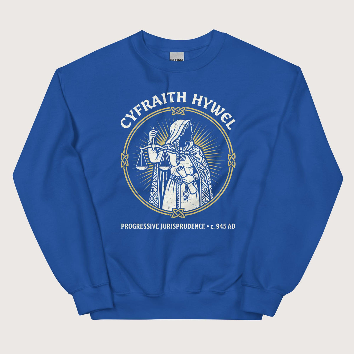 Royal Cyfraith Hywel Progressive Jurisprudence Sweatshirt - history buff gift by HistoHead
