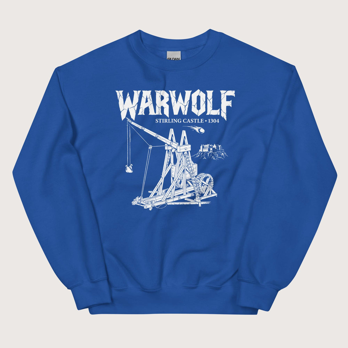 Royal Warwolf Trebuchet Sweatshirt - history buff gift by HistoHead