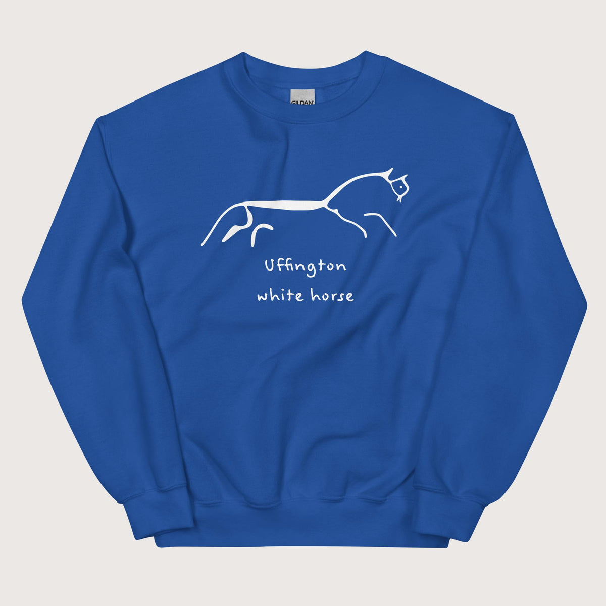 Royal Uffington White Horse Sweatshirt - history buff gift by HistoHead