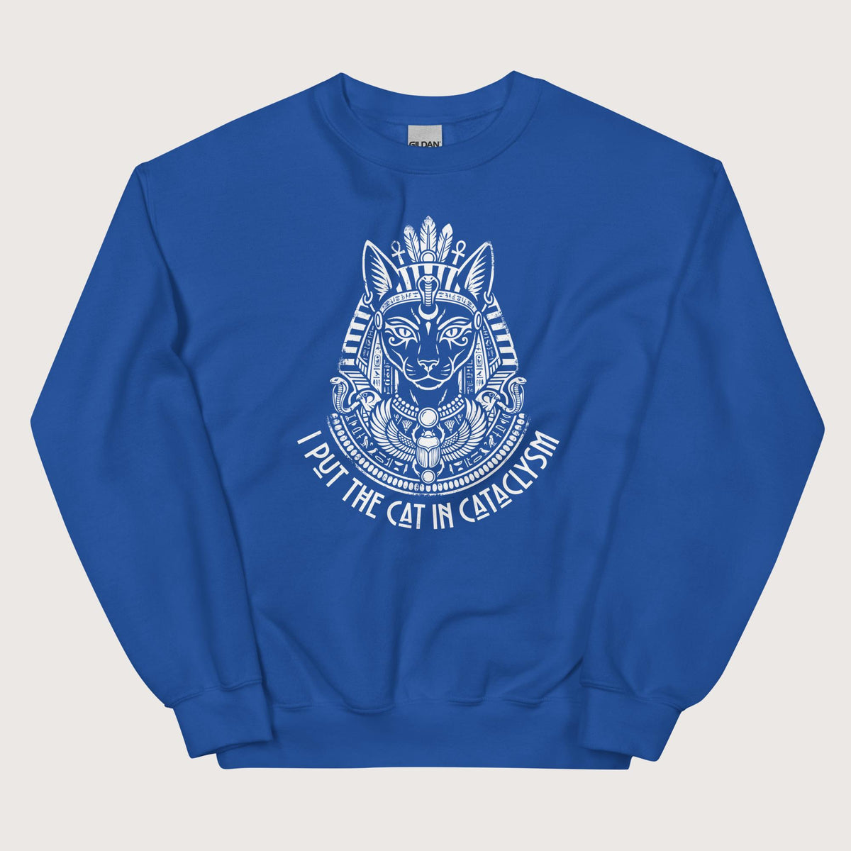 Royal Bastet I Put the Cat in Cataclysm Sweatshirt - history buff gift by HistoHead