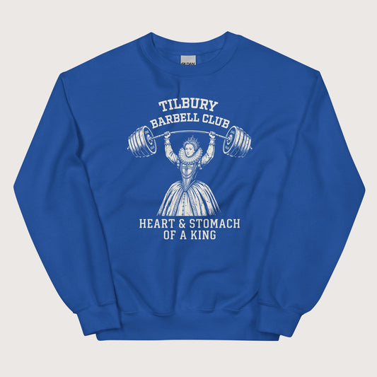 Royal Elizabeth I Tilbury Barbell Club Sweatshirt - history buff gift by HistoHead