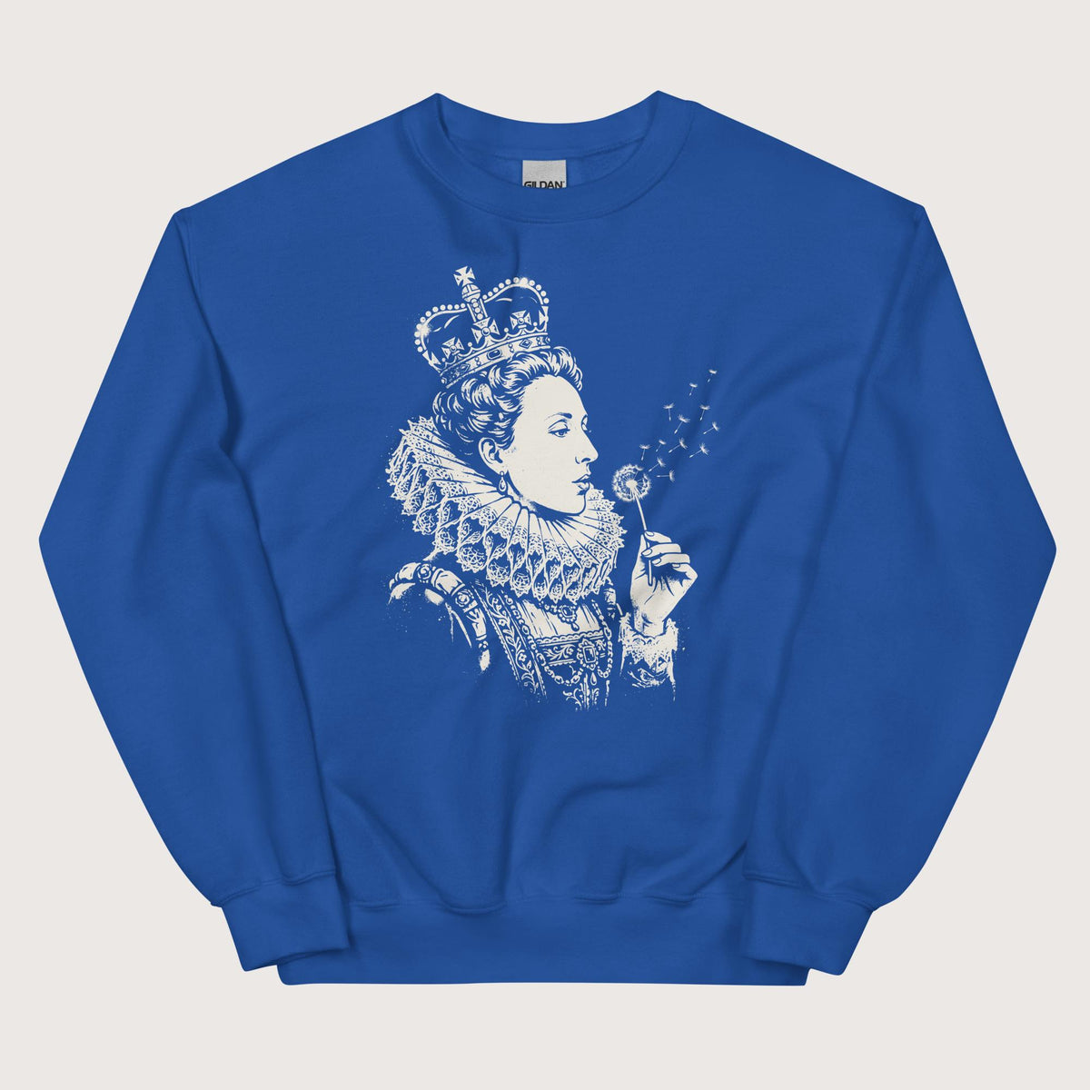 Royal Elizabeth I Blowing Wishes Sweatshirt - history buff gift by HistoHead