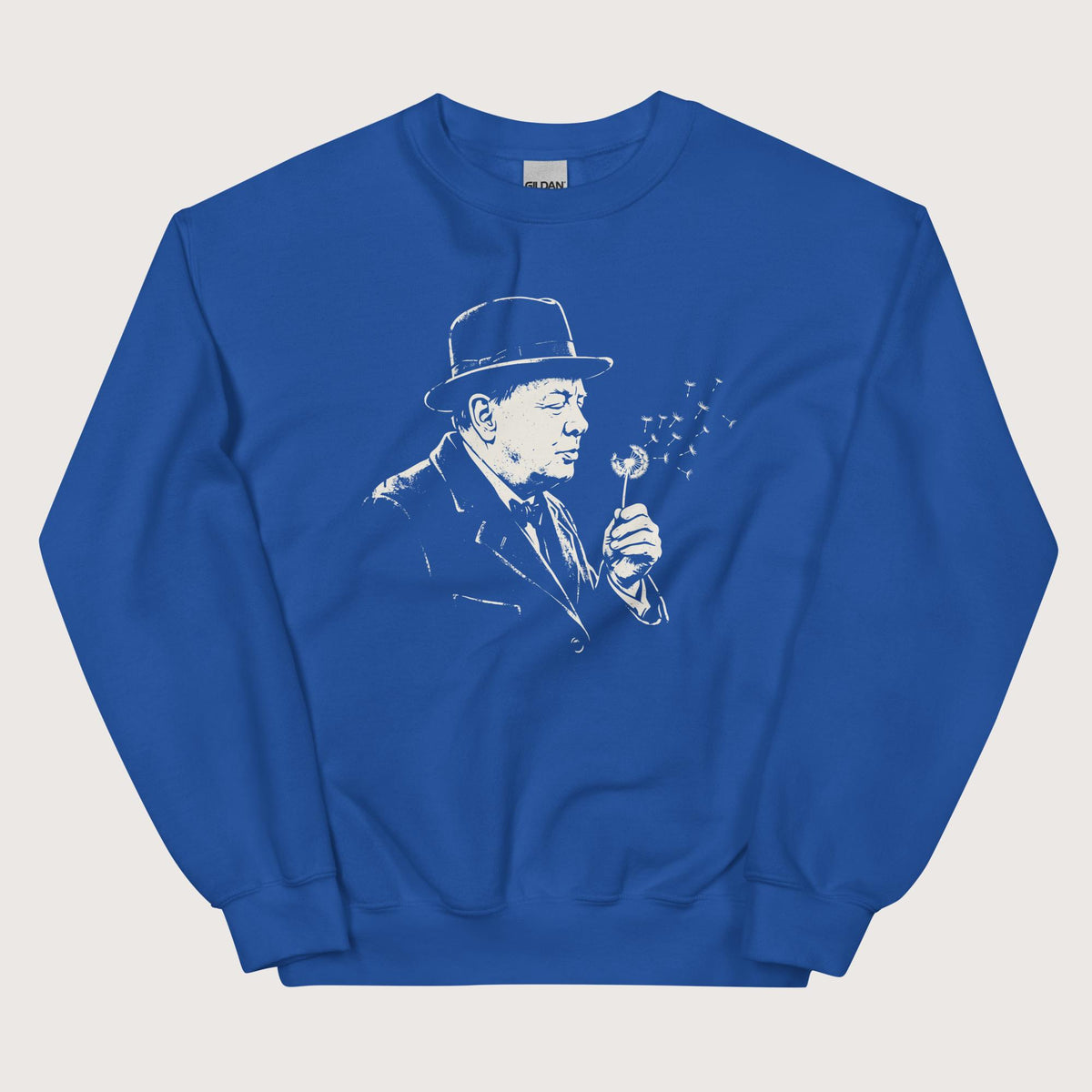 Royal Winston Churchill Blowing Wishes Sweatshirt - history buff gift by HistoHead