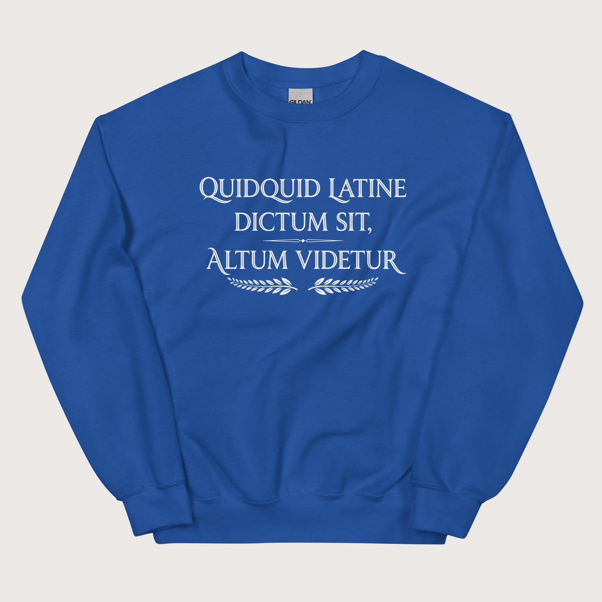 Royal Whatever Is Said in Latin Seems Deep Sweatshirt - history buff gift by HistoHead