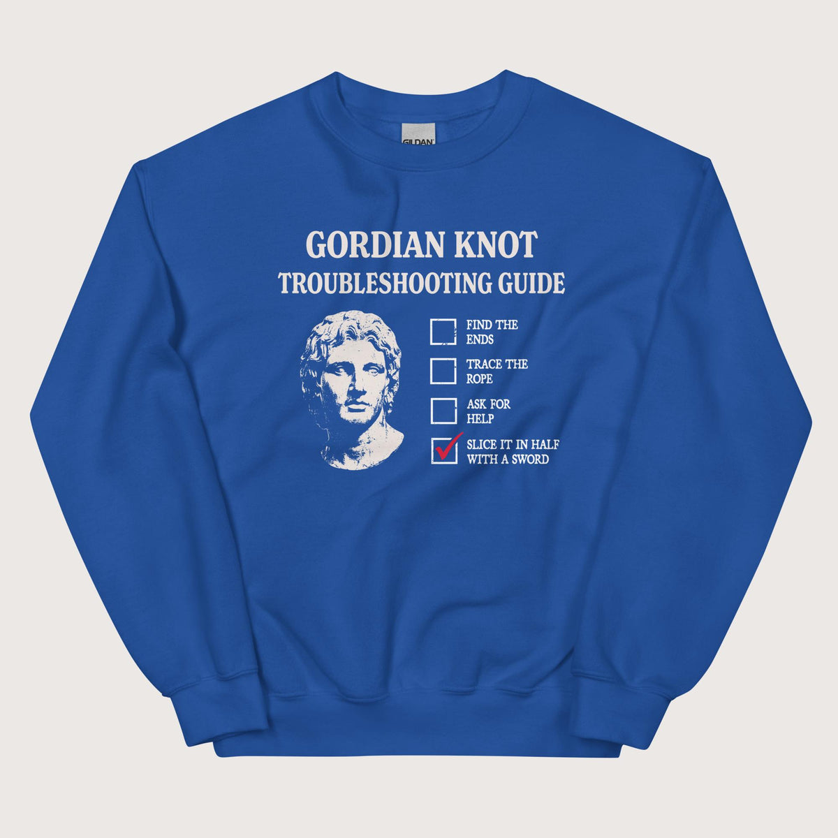 Royal Alexander's Gordian Knot Guide Sweatshirt - history buff gift by HistoHead
