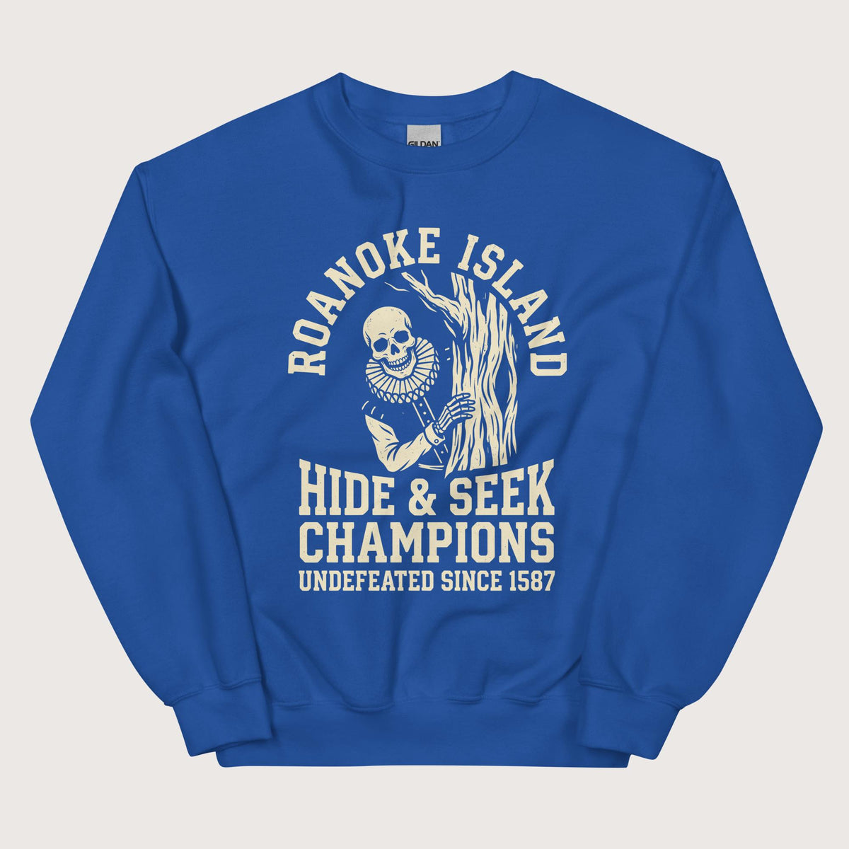 Royal Roanoke Island Hide & Seek Sweatshirt - history buff gift by HistoHead