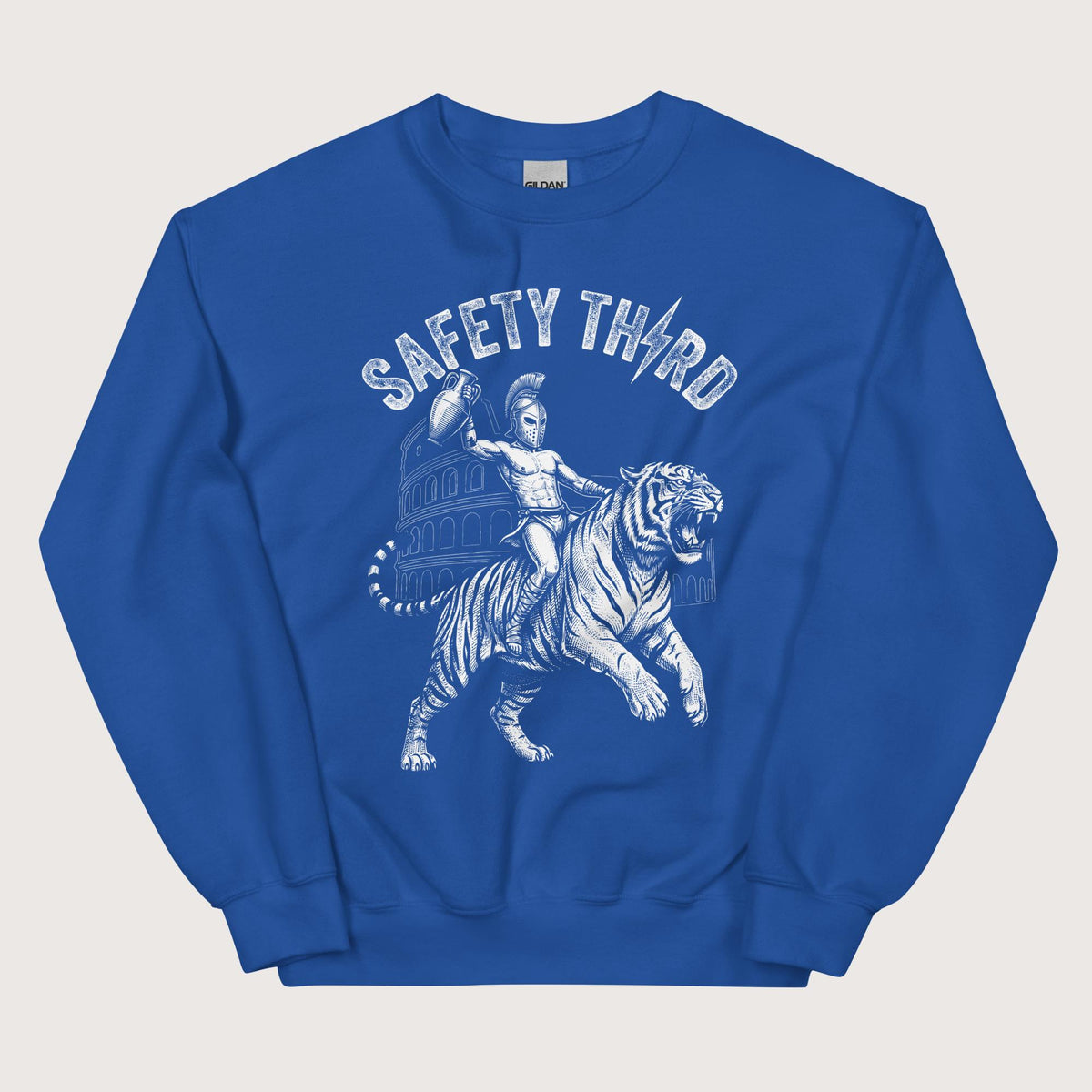 Royal Gladiator Safety Third Sweatshirt - history buff gift by HistoHead