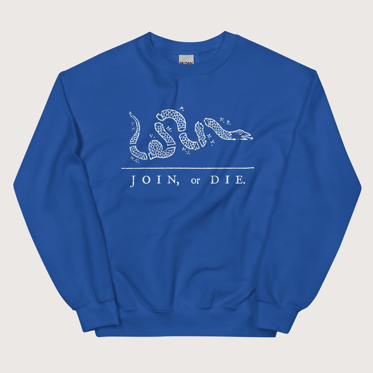 Royal Join Or Die Sweatshirt - history buff gift by HistoHead