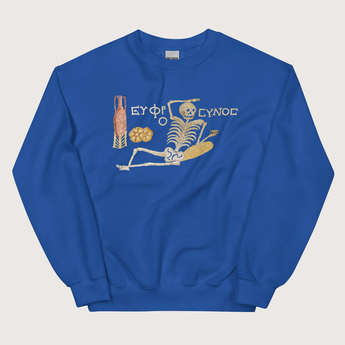 Royal Skeleton Mosaic Sweatshirt - history buff gift by HistoHead