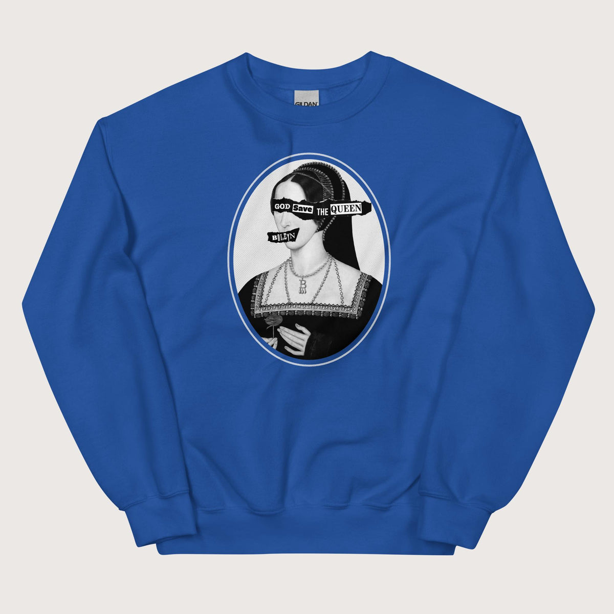 Royal God Save the Queen Anne Boleyn Sweatshirt - history buff gift by HistoHead
