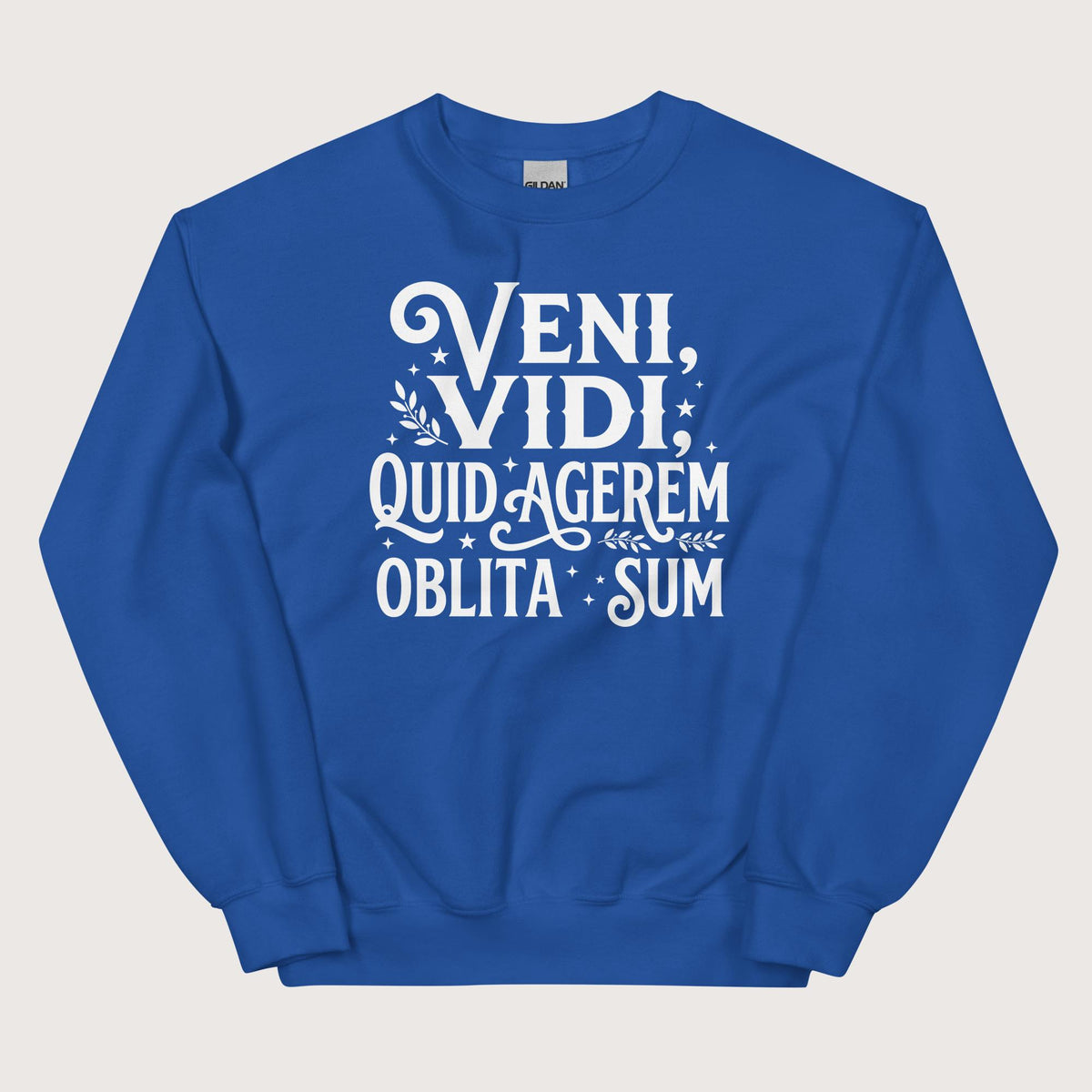 Royal Latin I Came I Saw I Forgot I Was Doing (Feminine Version) Sweatshirt - history buff gift by HistoHead