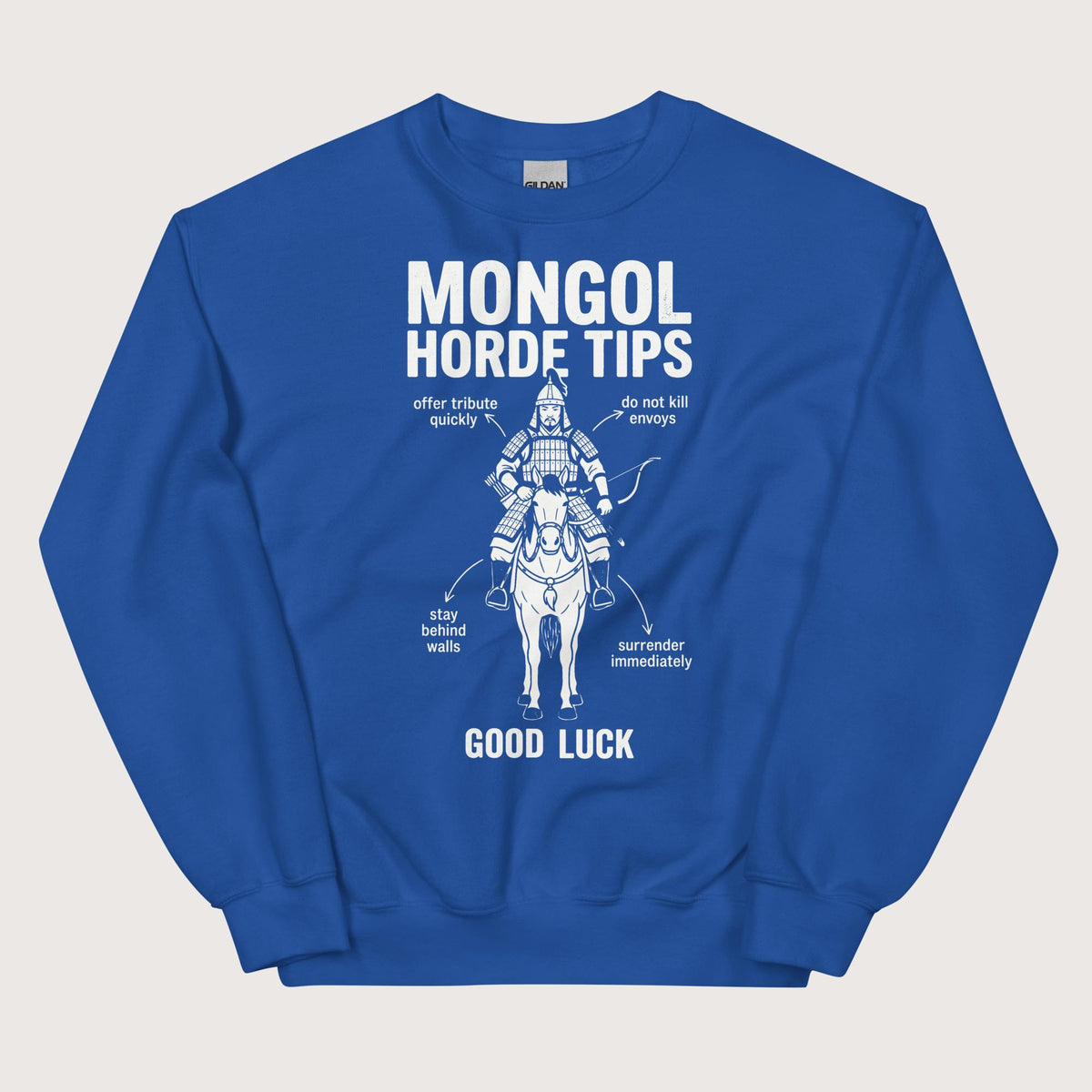 Royal Mongol Horde Tips Sweatshirt - history buff gift by HistoHead