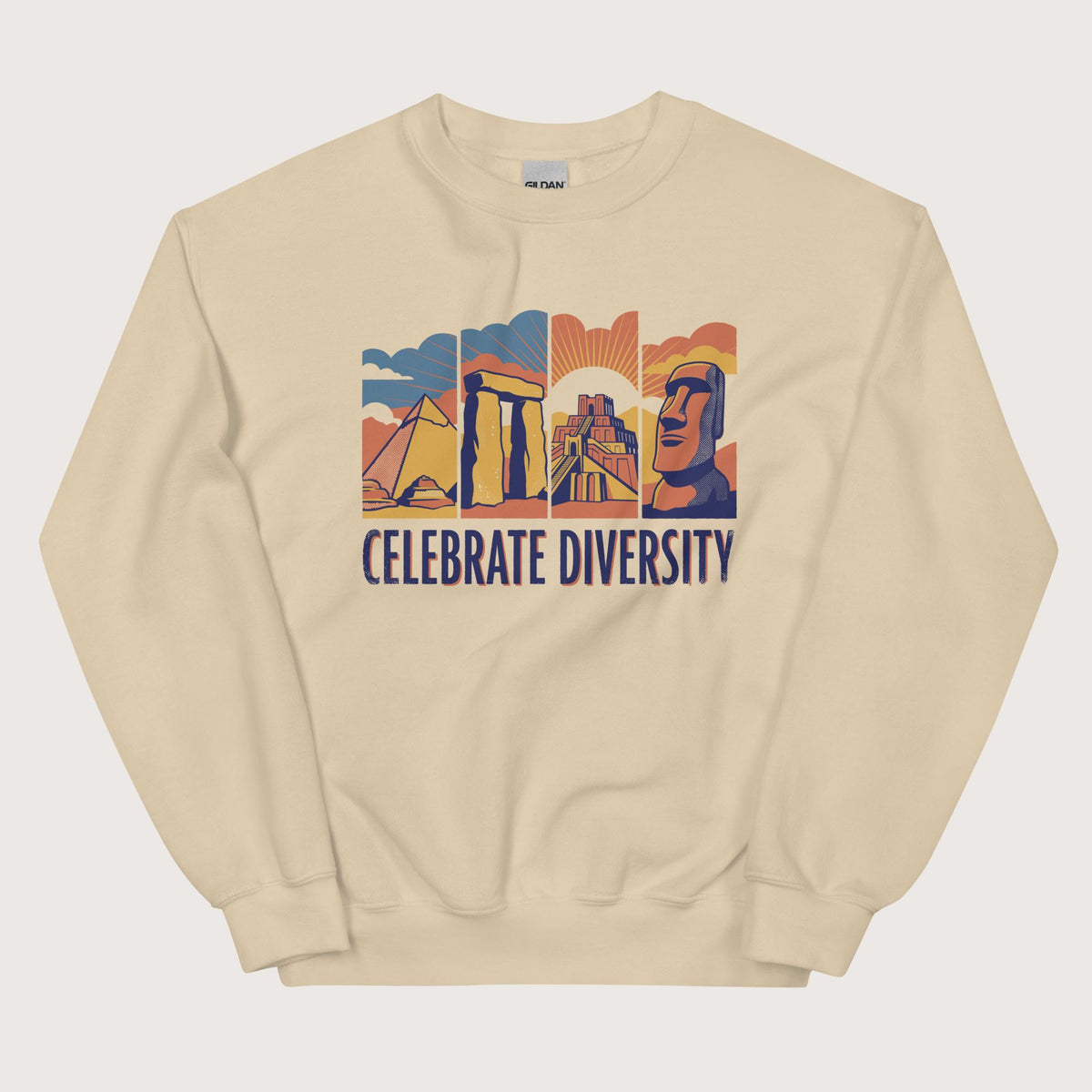 Sand Celebrate Diversity Stone Wonders Edition Sweatshirt - history buff gift by HistoHead