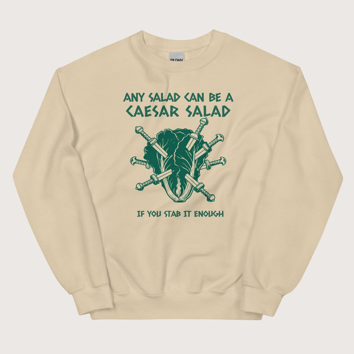 Sand Caesar Salad Sweatshirt - history buff gift by HistoHead