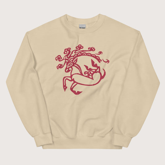Sand Siberian Ice Maiden Tattoo Sweatshirt - history buff gift by HistoHead