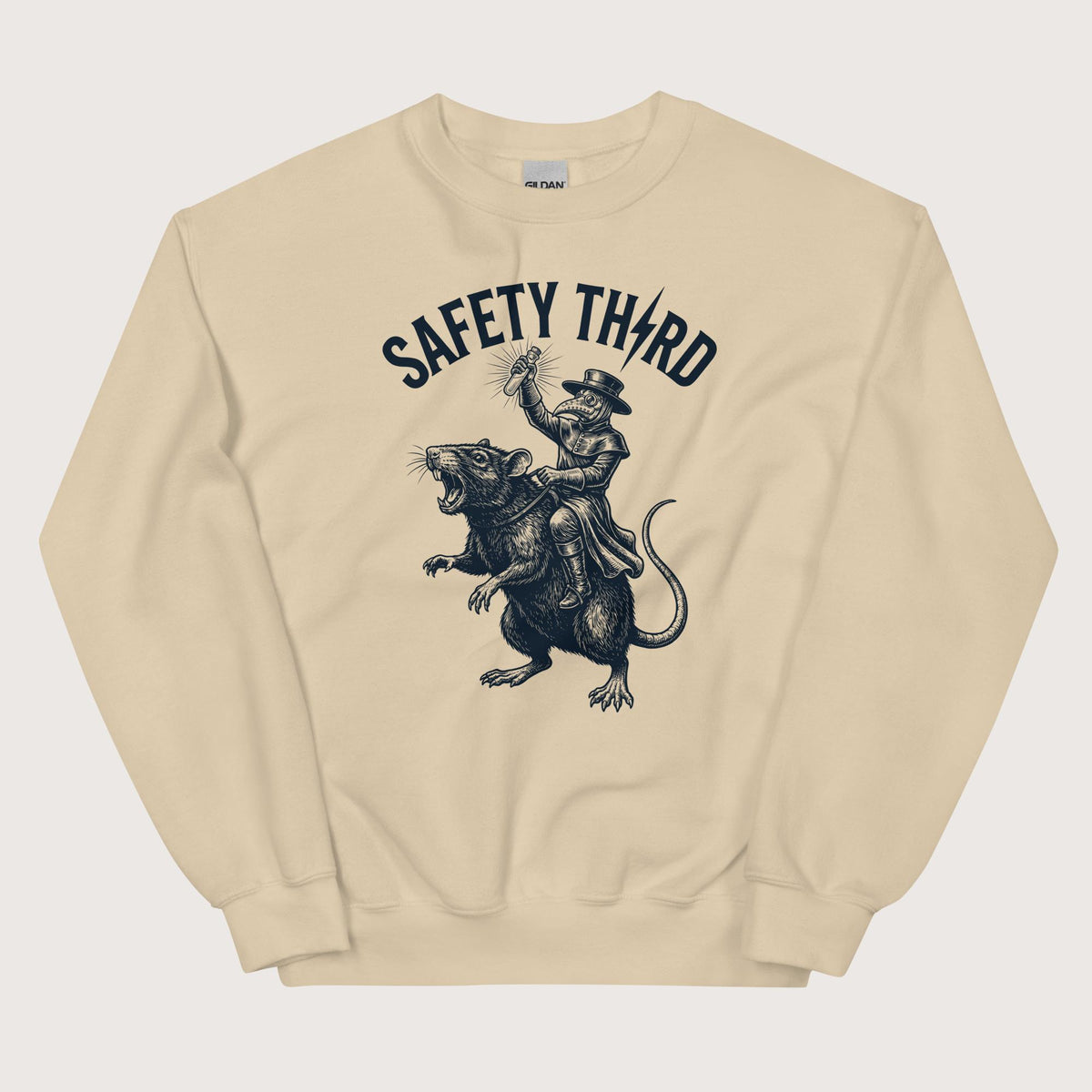 Sand Plague Doctor Safety Third Sweatshirt - history buff gift by HistoHead