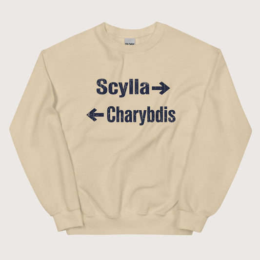 Sand Between Scylla and Charybdis Sweatshirt - history buff gift by HistoHead