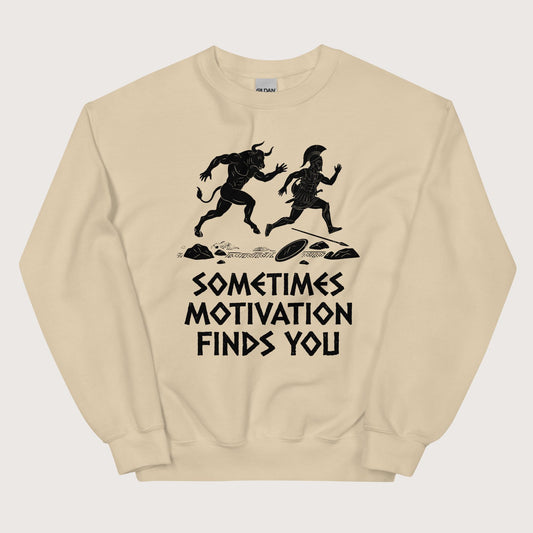 Sand Motivation Finds You Minotaur Edition Sweatshirt - history buff gift by HistoHead