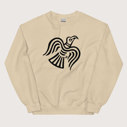 Sand Viking Raven Symbol Sweatshirt - history buff gift by HistoHead