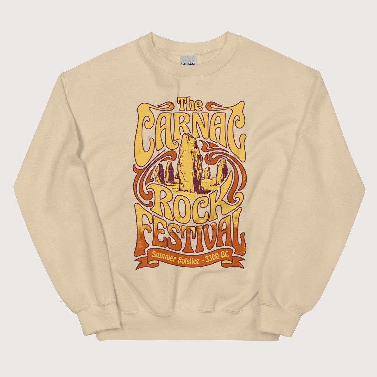 Sand Carnac Rock Festival Sweatshirt - history buff gift by HistoHead
