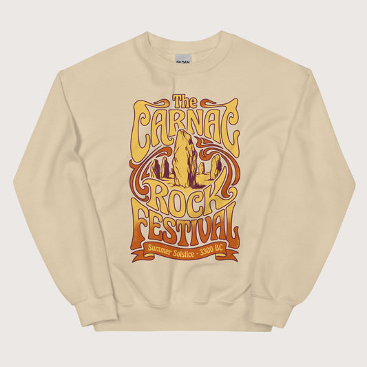 Sand Carnac Rock Festival Sweatshirt - history buff gift by HistoHead