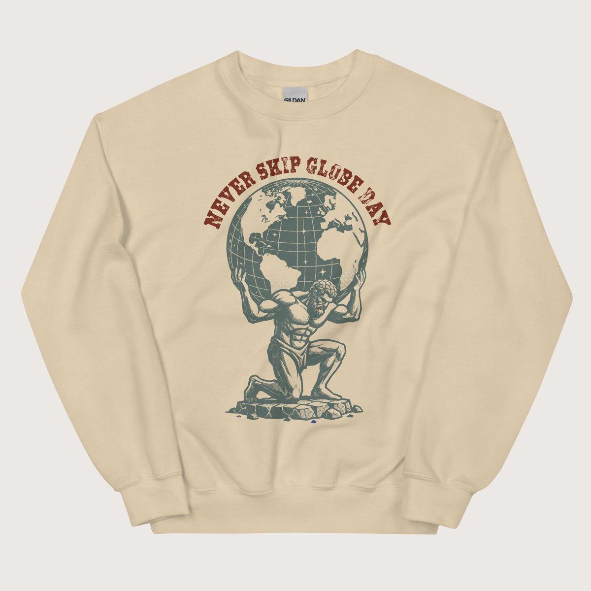Sand Atlas Never Skip Globe Day Sweatshirt - history buff gift by HistoHead
