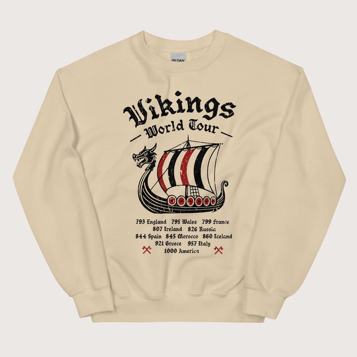 Sand Vikings World Tour Sweatshirt - history buff gift by HistoHead