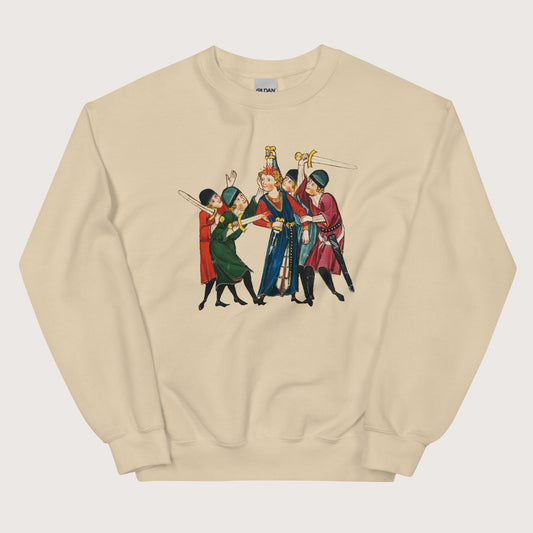 Sand Medieval Positivity Sweatshirt - history buff gift by HistoHead