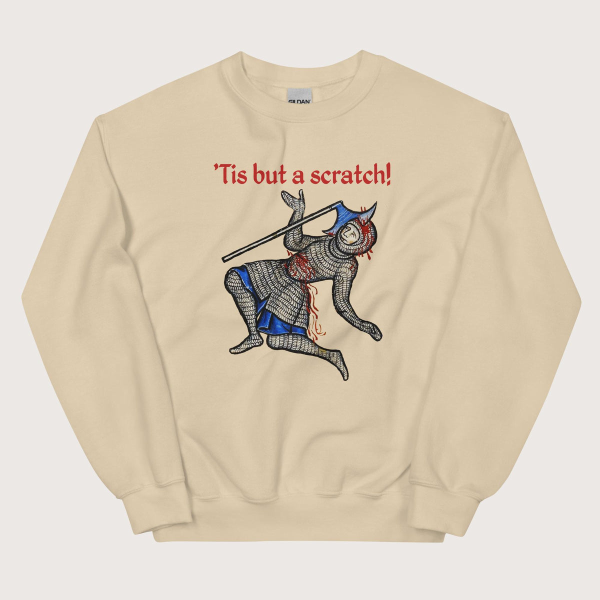 Sand Tis But A Scratch Sweatshirt - history buff gift by HistoHead
