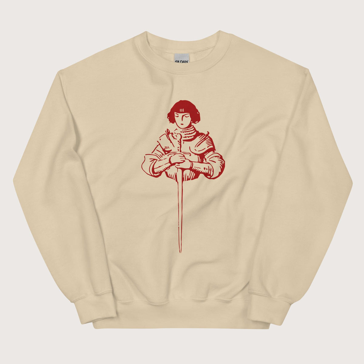 Sand Joan of Arc Stamp Sweatshirt - history buff gift by HistoHead