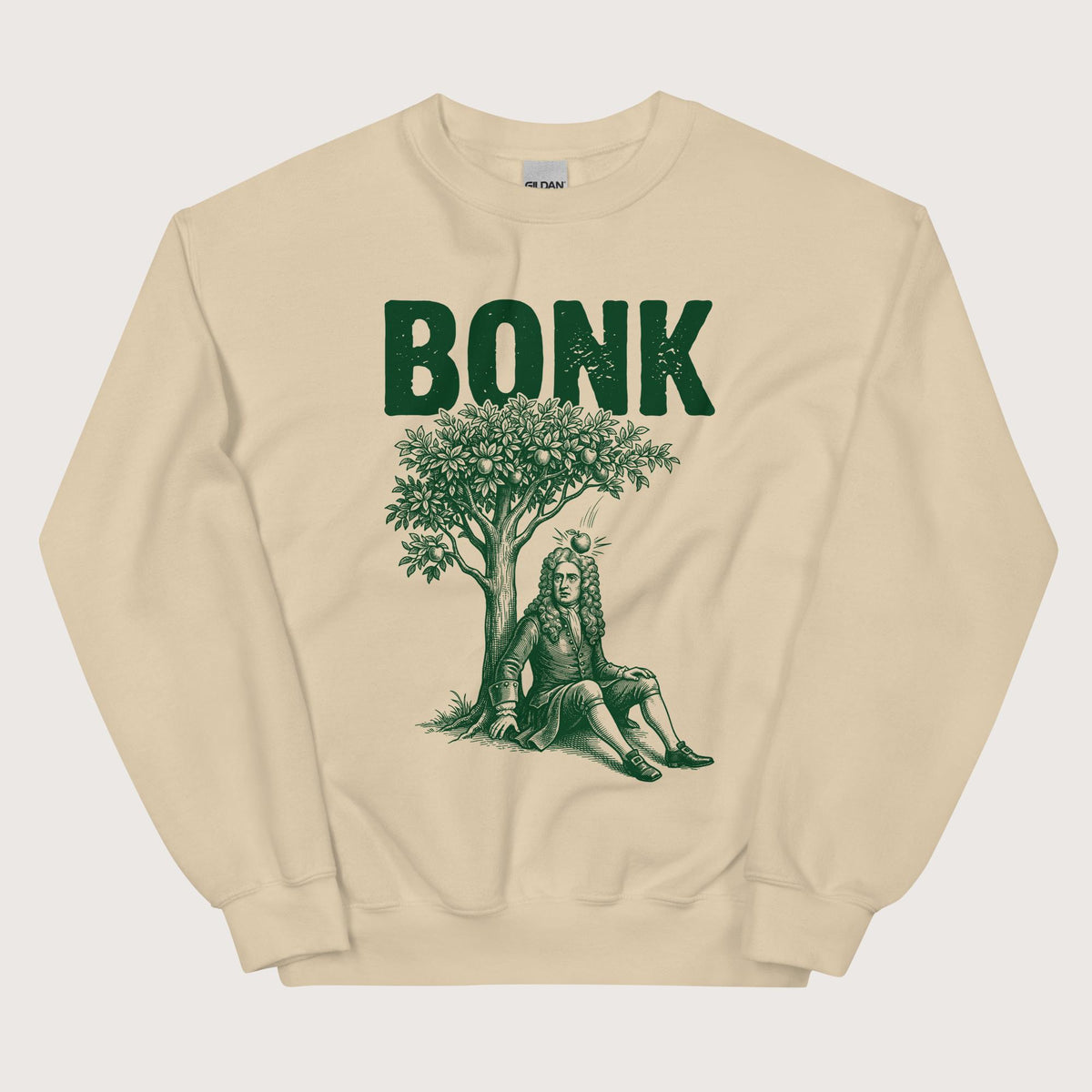 Sand Newton Bonk Sweatshirt - history buff gift by HistoHead