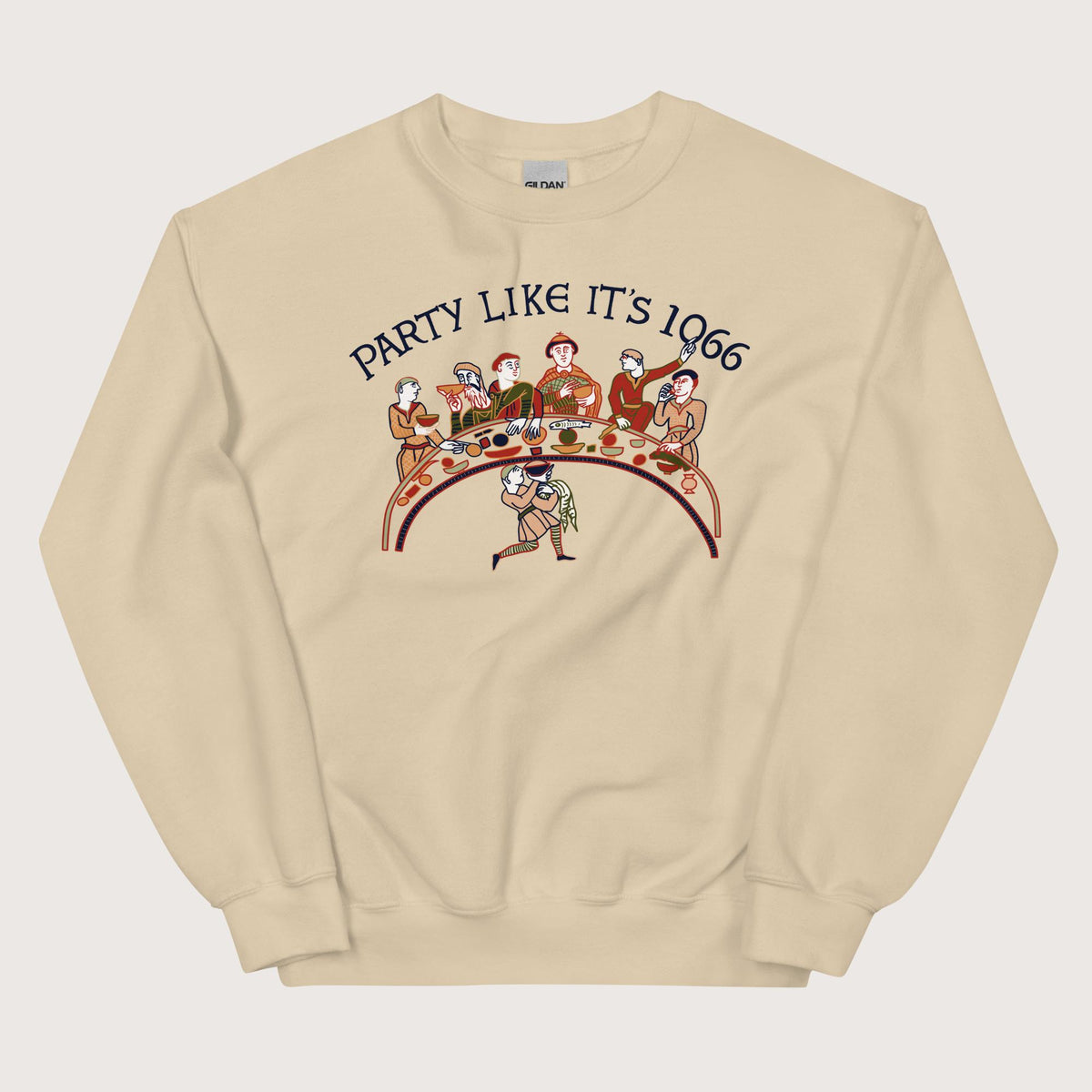 Sand Bayeux Tapestry Party Like It's 1066 Sweatshirt - history buff gift by HistoHead