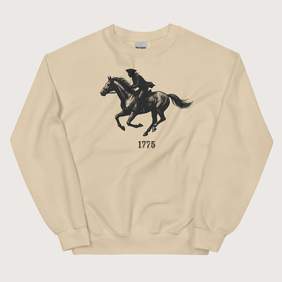 Sand Paul Revere Sweatshirt - history buff gift by HistoHead