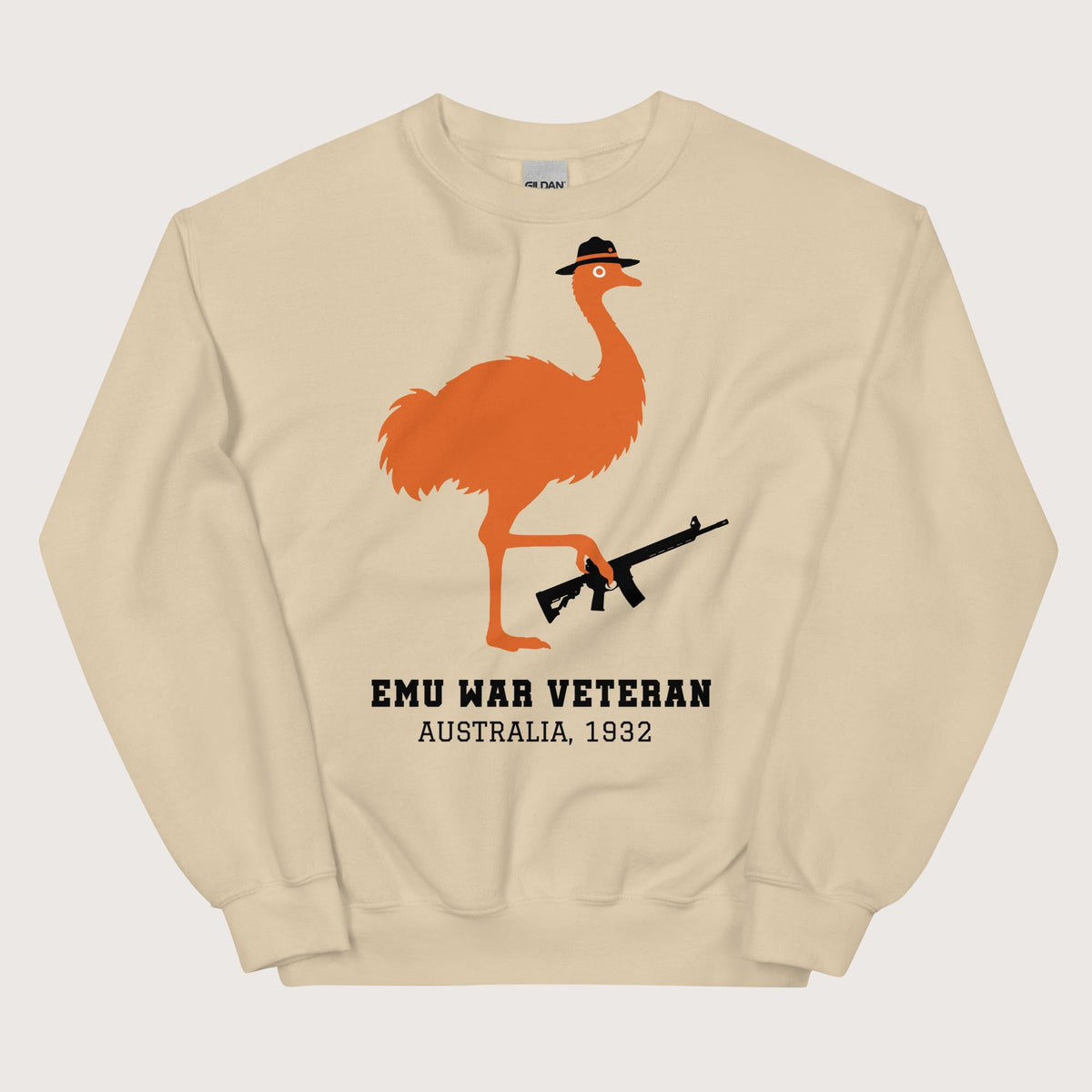 Sand Emu War Veteran Sweatshirt - history buff gift by HistoHead