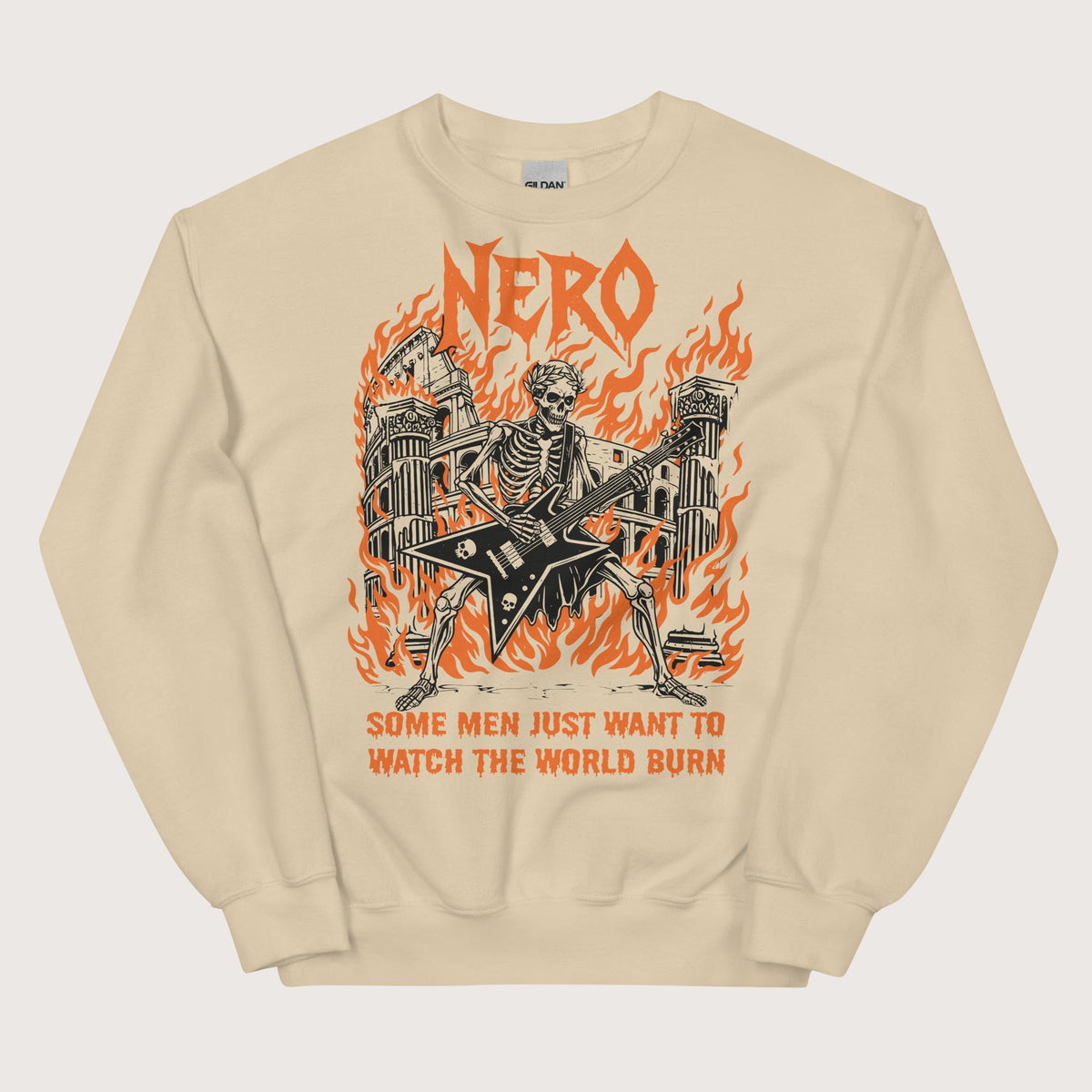 Sand Nero Watch the World Burn Sweatshirt - history buff gift by HistoHead