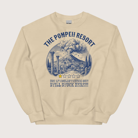 Sand The Pompeii Resort Review Sweatshirt - history buff gift by HistoHead