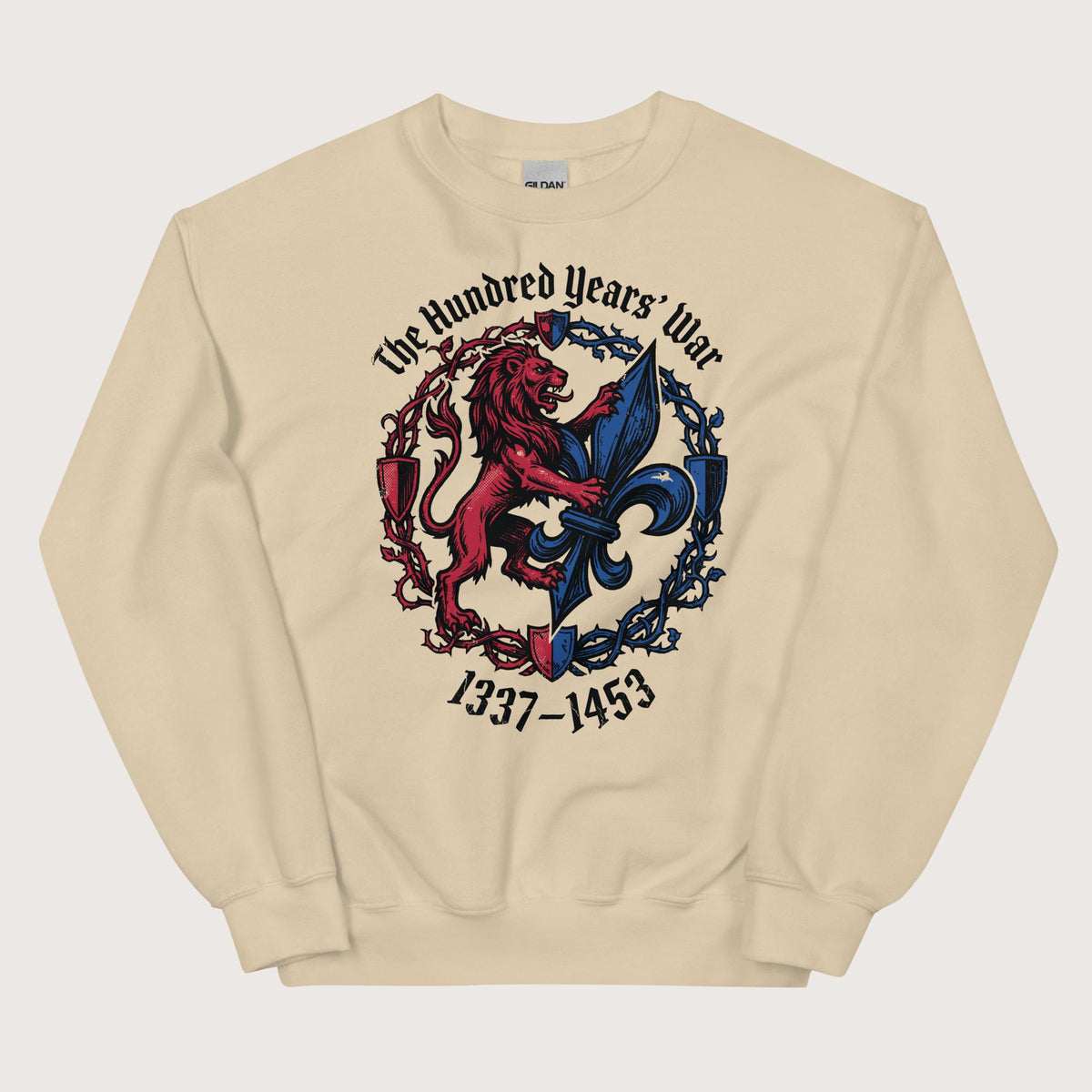 Sand The Hundred Years' War Sweatshirt - history buff gift by HistoHead