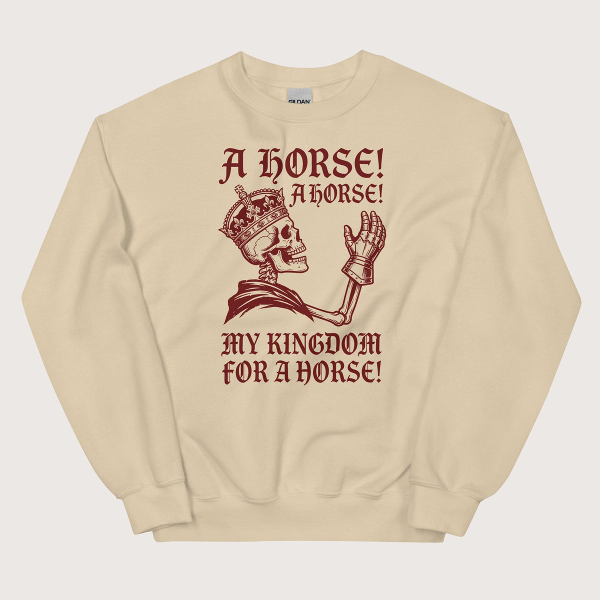 Sand My Kingdom for a Horse Sweatshirt - history buff gift by HistoHead