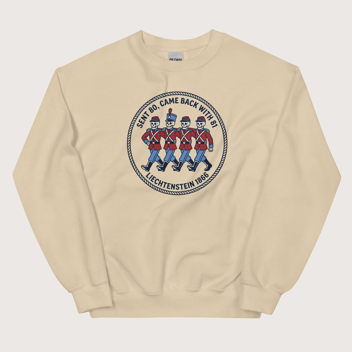Sand Liechtenstein 1866 Sweatshirt - history buff gift by HistoHead
