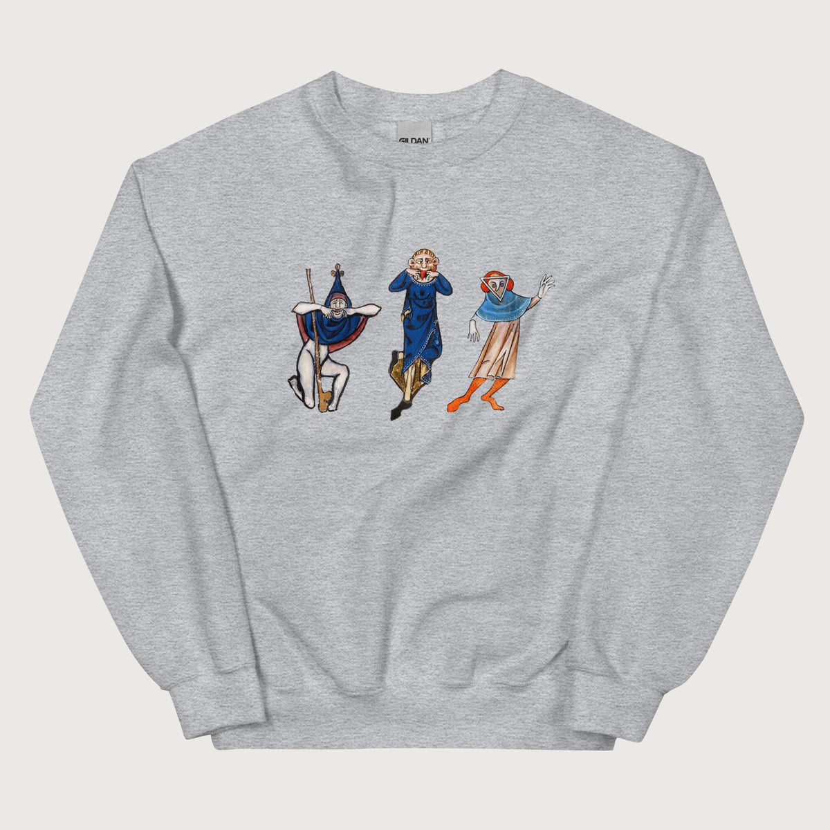 Sport Grey Medieval Fun Time Sweatshirt - history buff gift by HistoHead