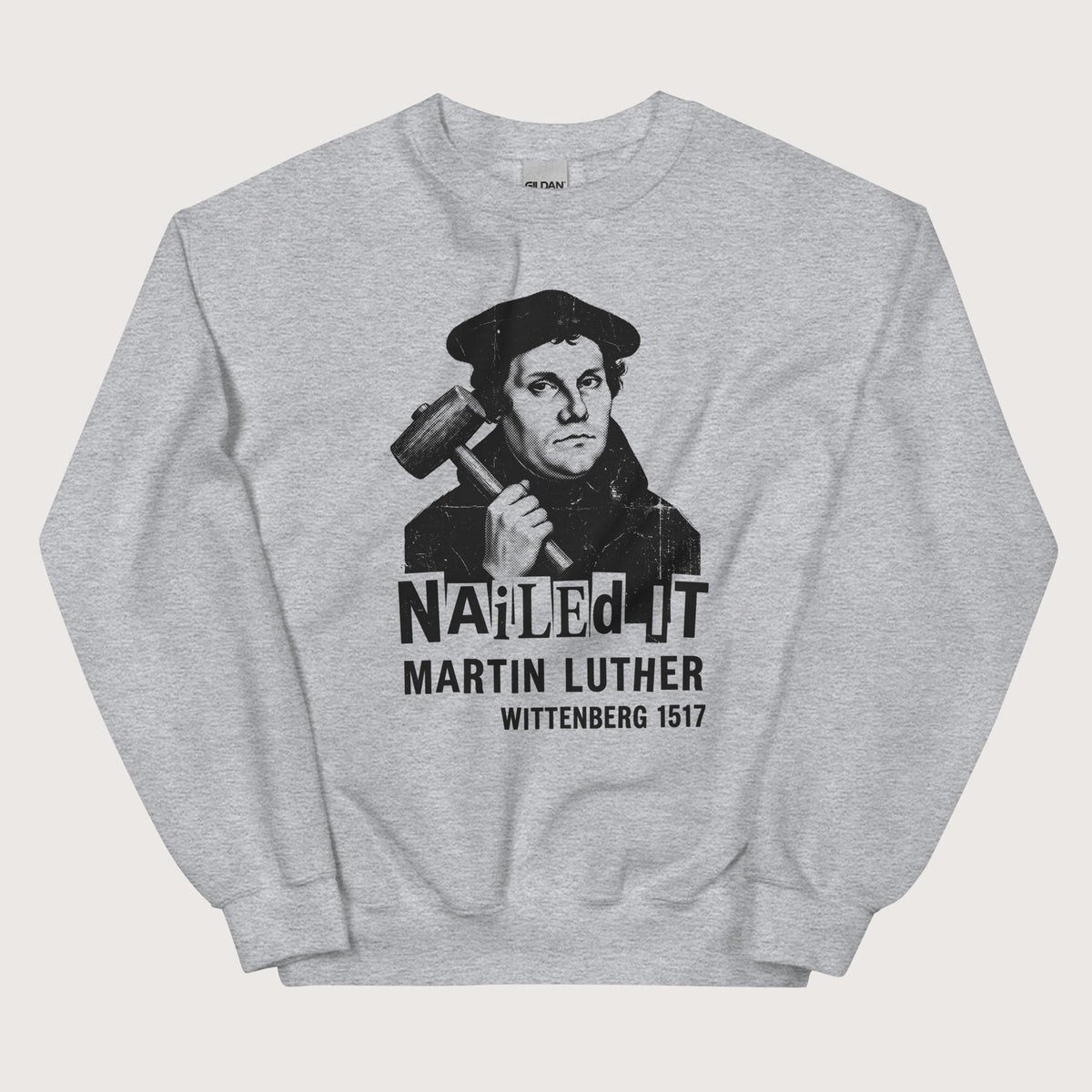 Sport Grey Nailed It Sweatshirt - history buff gift by HistoHead