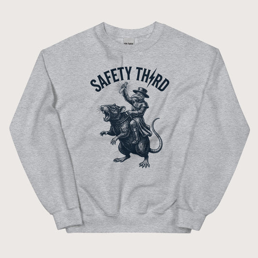 Sport Grey Plague Doctor Safety Third Sweatshirt - history buff gift by HistoHead