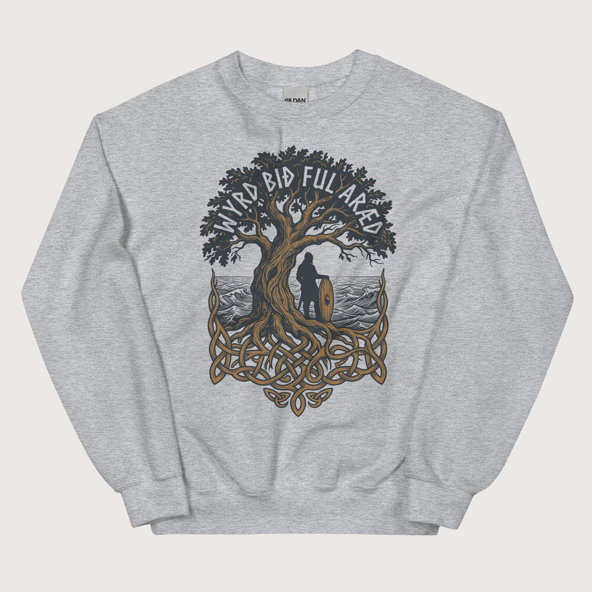 Sport Grey Old English Fate Is Inexorable Sweatshirt - history buff gift by HistoHead