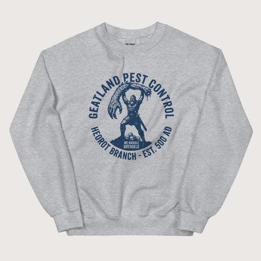 Sport Grey Geatland Pest Control Sweatshirt - history buff gift by HistoHead