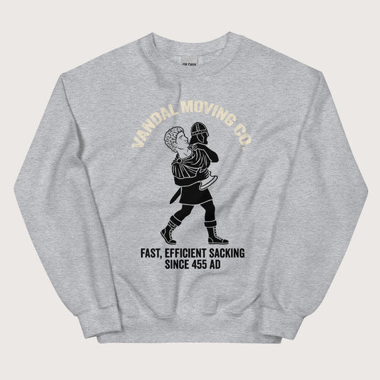 Sport Grey Vandal Moving Co. Sweatshirt - history buff gift by HistoHead