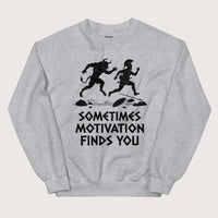 Sport Grey Motivation Finds You Minotaur Edition Sweatshirt - history buff gift by HistoHead